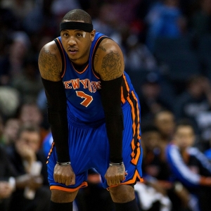 New York Knicks small forward Carmelo Anthony