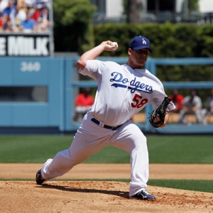 Los Angeles Dodgers starting pitcher Chad Billingsley