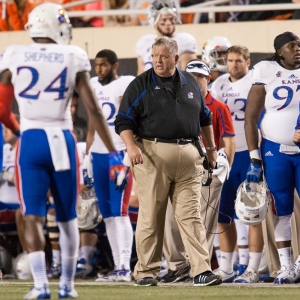 Kansas Jayhawks coach Charlie Weis