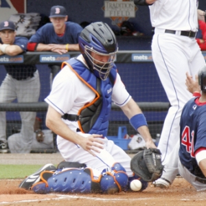 New York Mets catcher Chris Coste