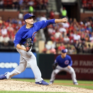Chicago Cubs starting pitcher Chris Rusin