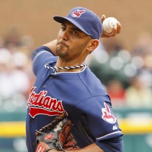 Cleveland Indians starting right-hand pitcher Danny Salazar