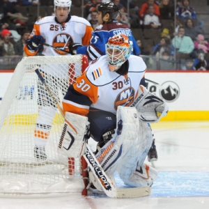 New York Islanders goalie Dwayne Roloson.