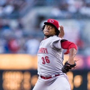 Edinson Volquez gets the start for the Reds tonight against St. Louis.