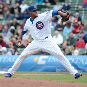 Chicago Cubs pitcher Edwin Jackson