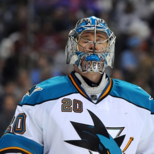 San Jose Sharks goalie Evgeni Nabokov