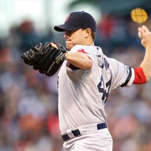 Boston Red Sox starting pitcher Jake Peavy