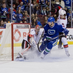 Jannik Hansen of the Vancouver Canucks