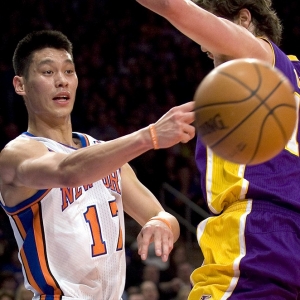 New York Knicks' Jeremy Lin
