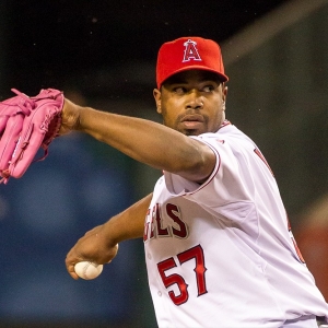Los Angeles Angels relief pitcher Jerome Williams