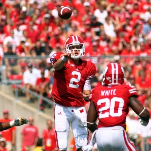 Wisconsin quarterback Joel Stave