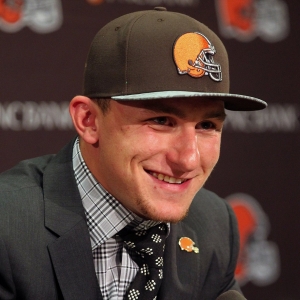 Cleveland Browns first round draft choice Johnny Manziel 