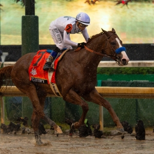 Justify in the Kentucky Derby