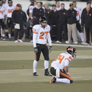 Oregon State kicker Justin Kahut 