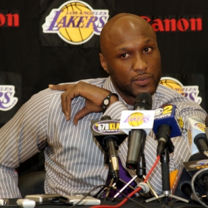 Lamar Odom of the Los Angeles Lakers.