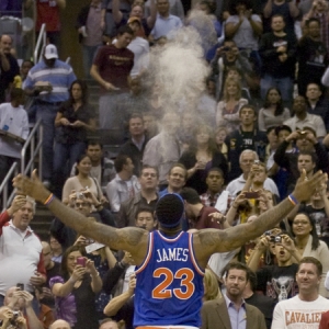 LeBron James of the Cleveland Cavs.