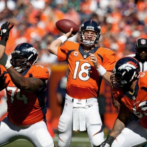 Denver Broncos quarterback Peyton Manning