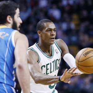 Boston Celtics point guard Rajon Rondo