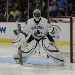 Vancouver Canucks goalie Roberto Luongo.