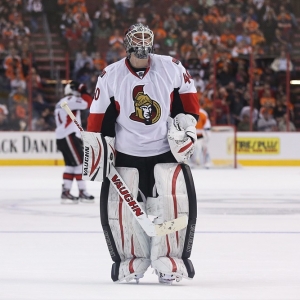 Ottawa Senators goalie Robin Lehner