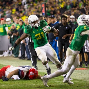 Oregon Ducks running back Royce Freeman