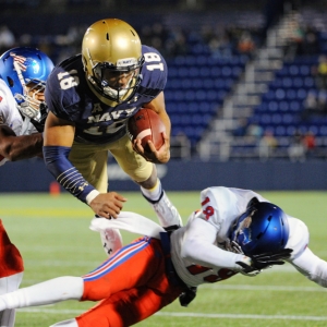 Navy Midshipmen quarterback Tago Smith