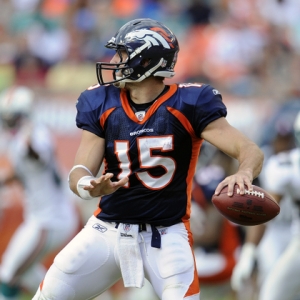 Denver Broncos quarterback Tim Tebow