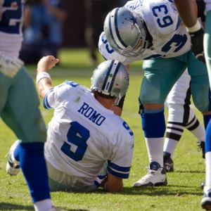Quarterback Tony Romo of the Dallas Cowboys