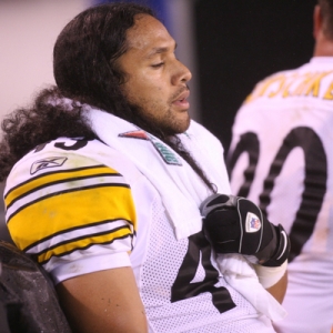 Troy Polamalu of the Pittsburgh Steelers.
