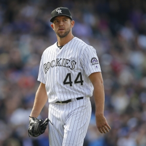 Colorado Rockies starting pitcher Tyler Anderson