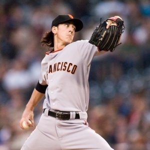 Tim Lincecum, pitcher for the San Francisco Giants.