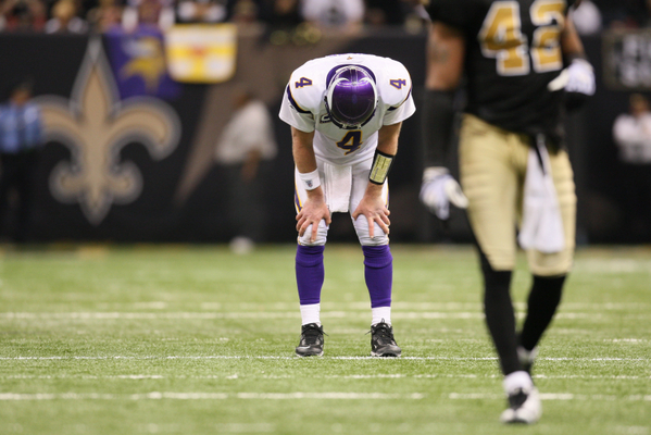 Minnesota Vikings quarterback Brett Favre