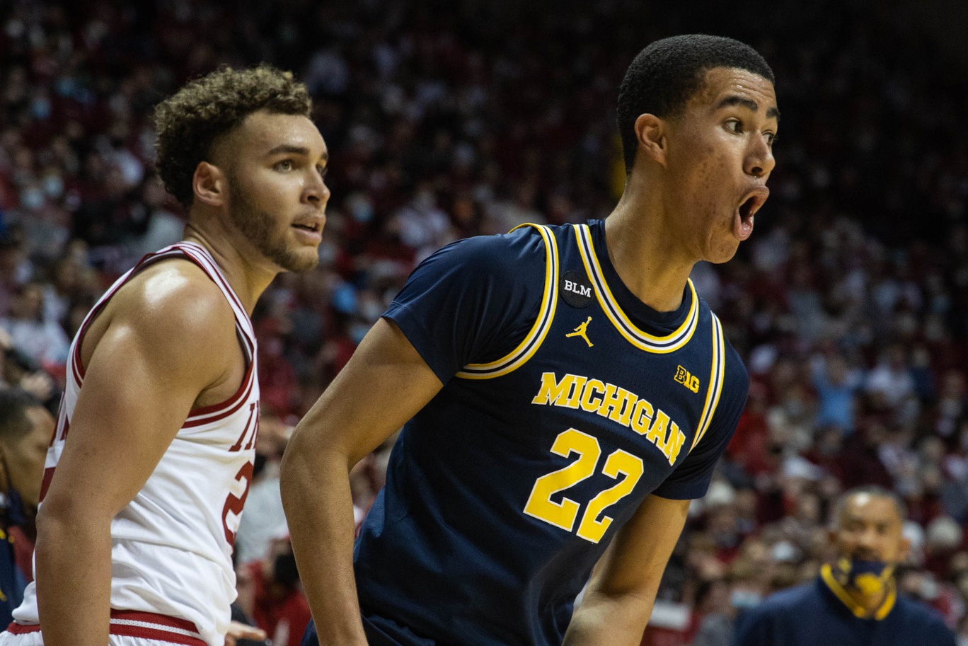 college basketball picks Caleb Houstan Michigan Wolverines predictions best bet odds
