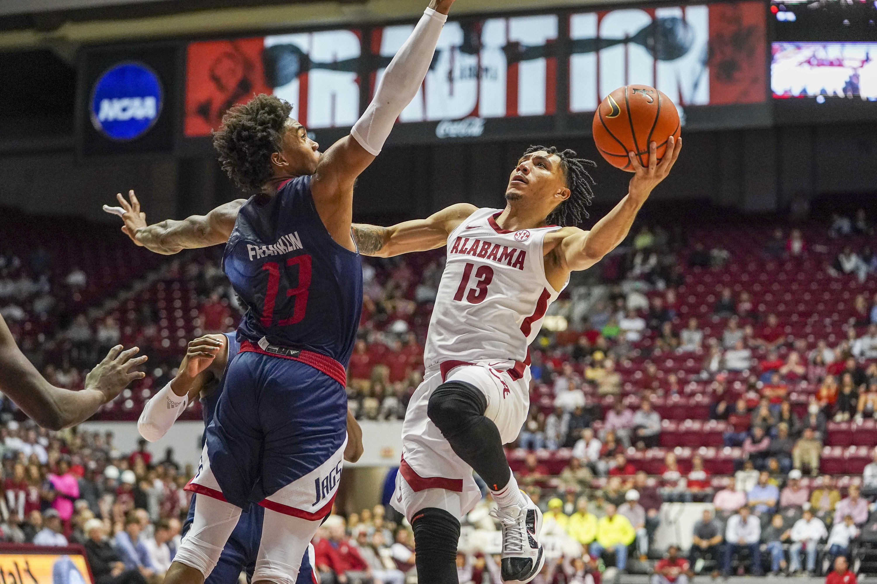 college basketball picks Jahvon Quinerly Alabama Crimson Tide predictions best bet odds