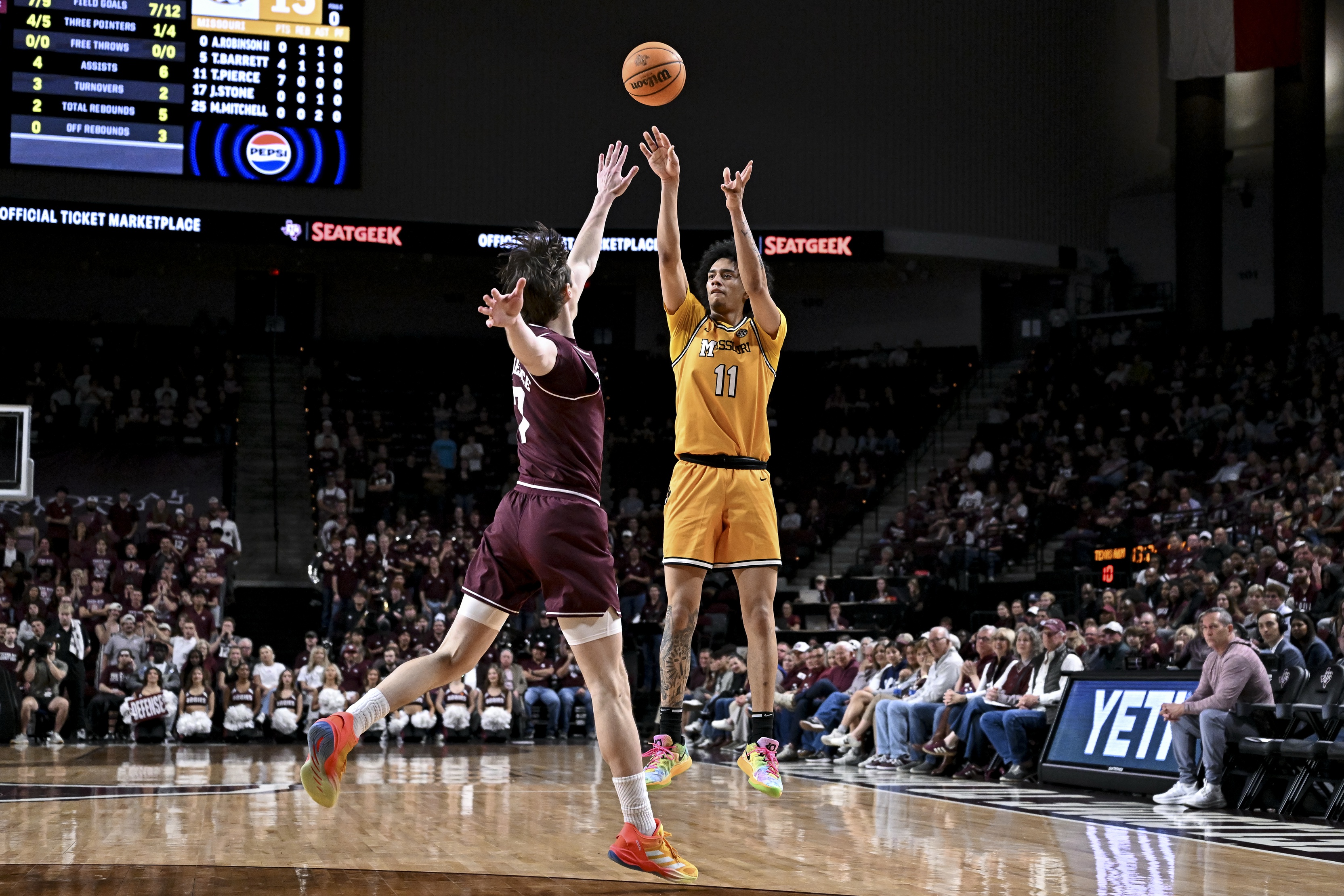 college basketball picks Trent Pierce Missouri Tigers predictions best bet odds