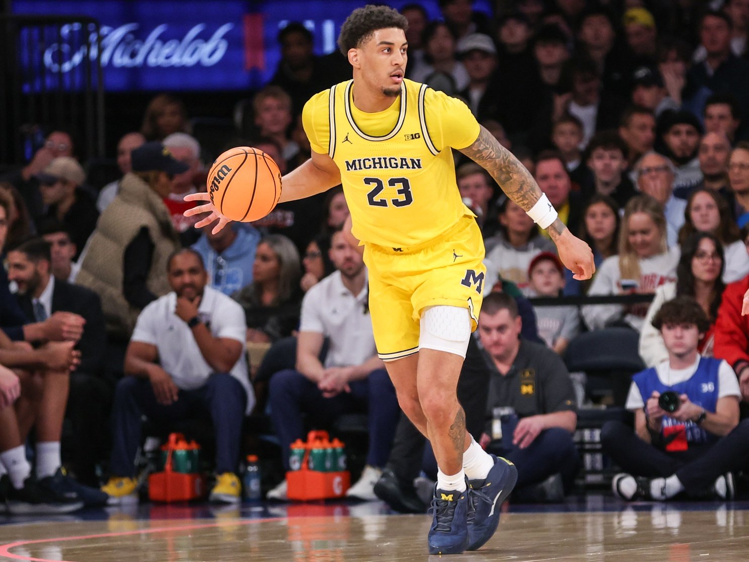 college basketball picks Yaxel Lendeborg Michigan Wolverines predictions best bet odds