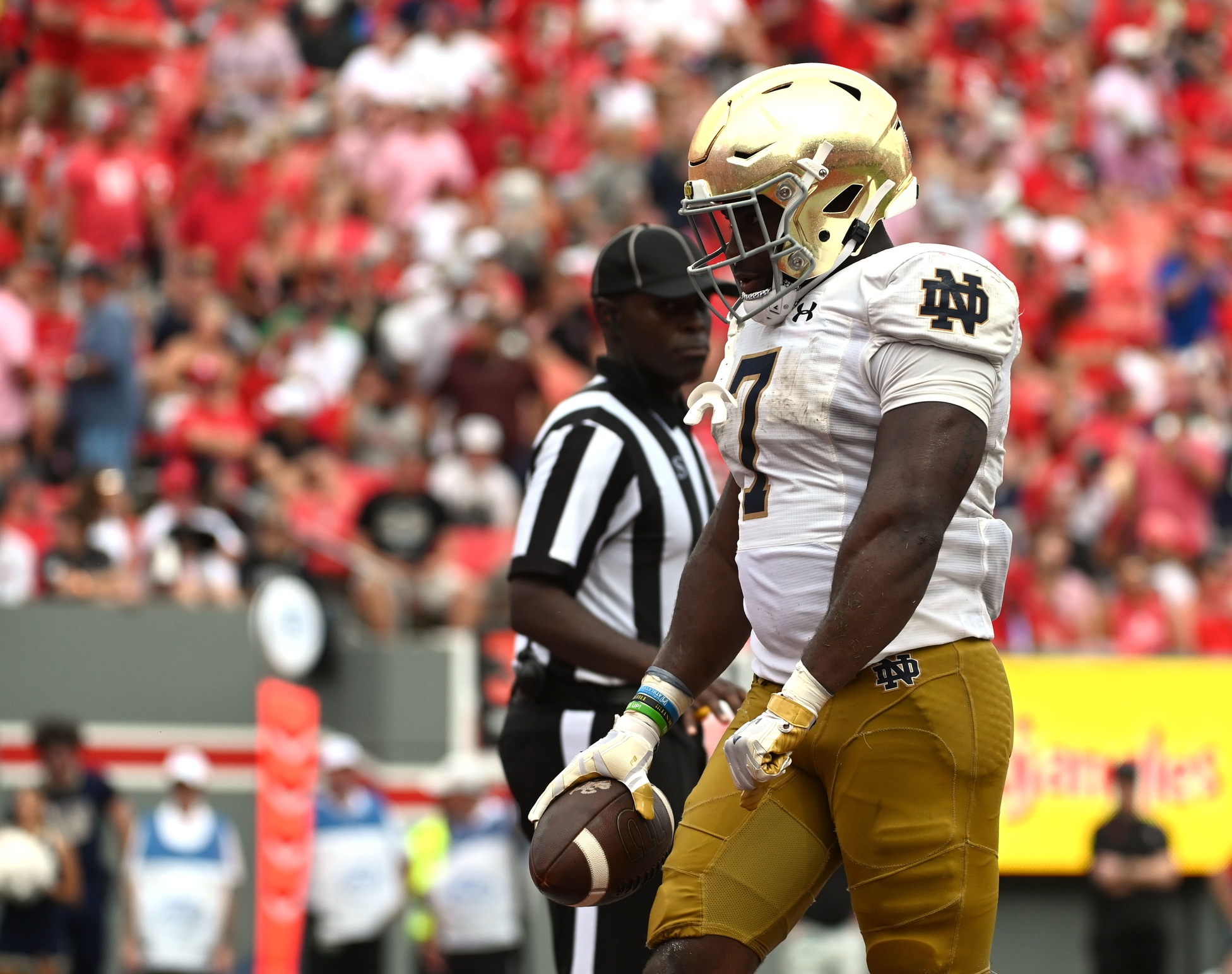 college football picks Audric Estime Notre Dame Fighting Irish predictions best bet odds