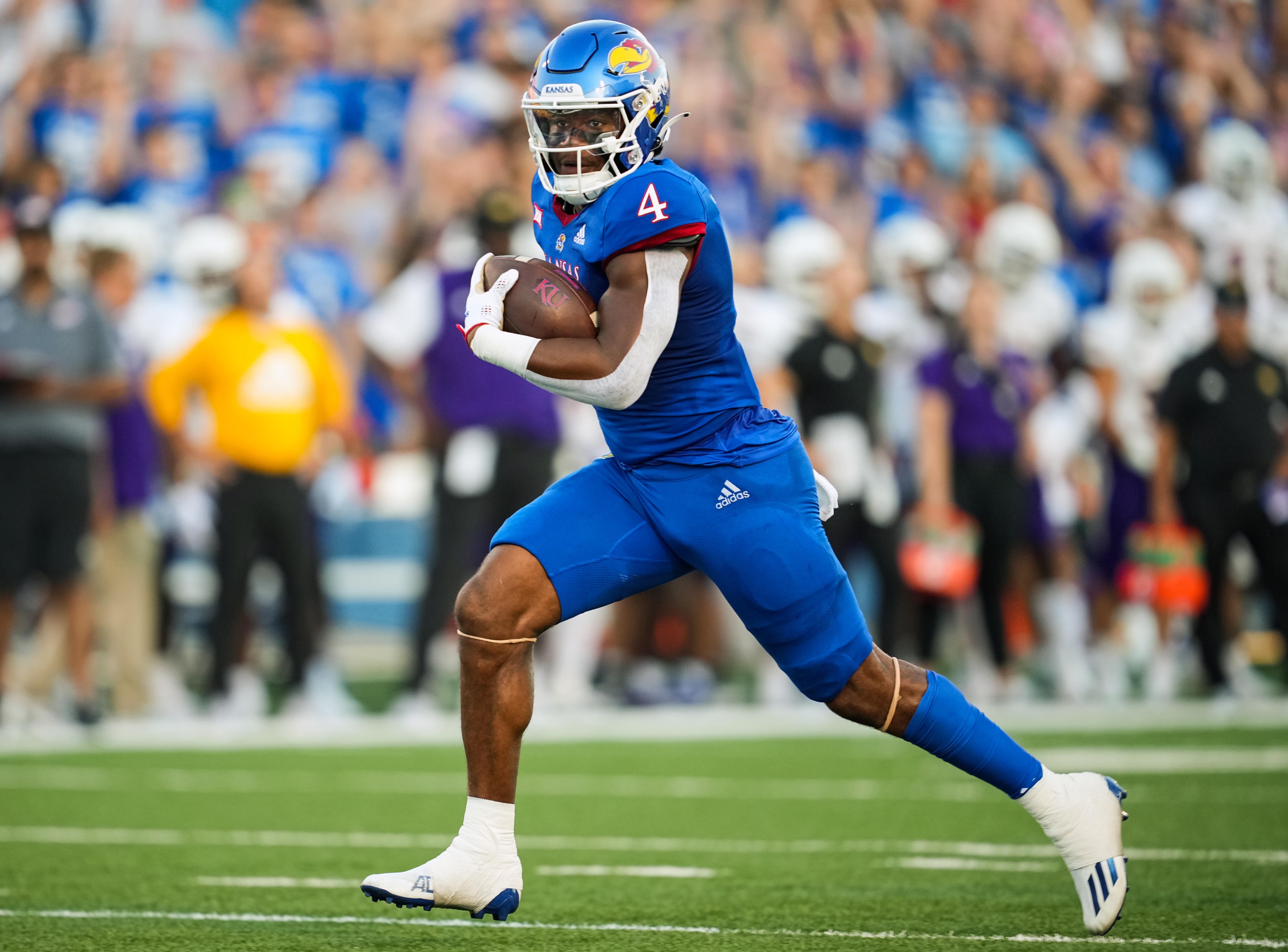 college football picks Devin Neal kansas jayhawks predictions best bet odds