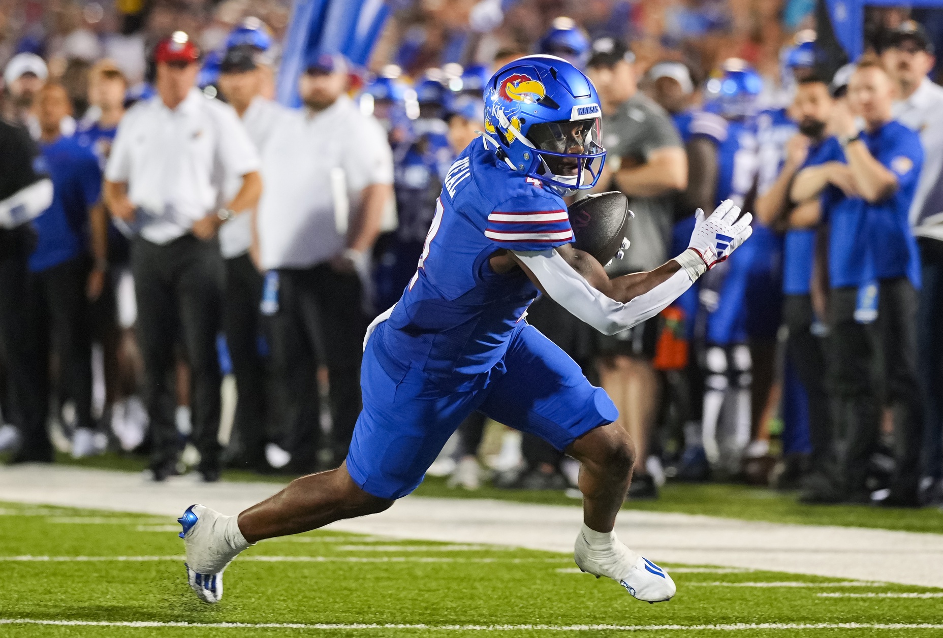 college football picks Devin Neal Kansas Jayhawks predictions best bet odds
