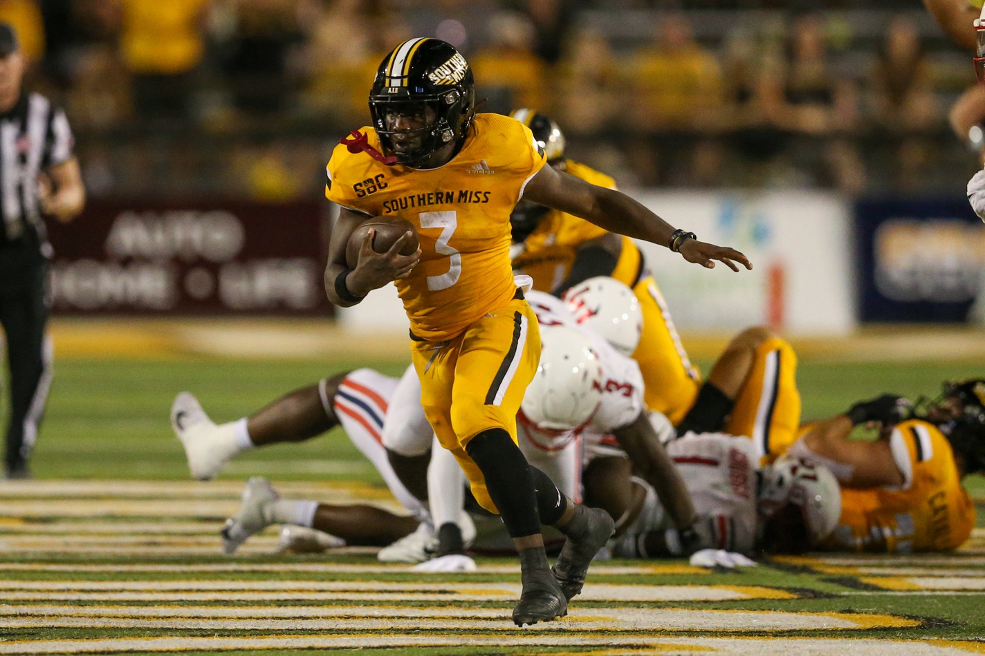 college football picks Frank Gore Jr. southern miss golden eagles predictions best bet odds