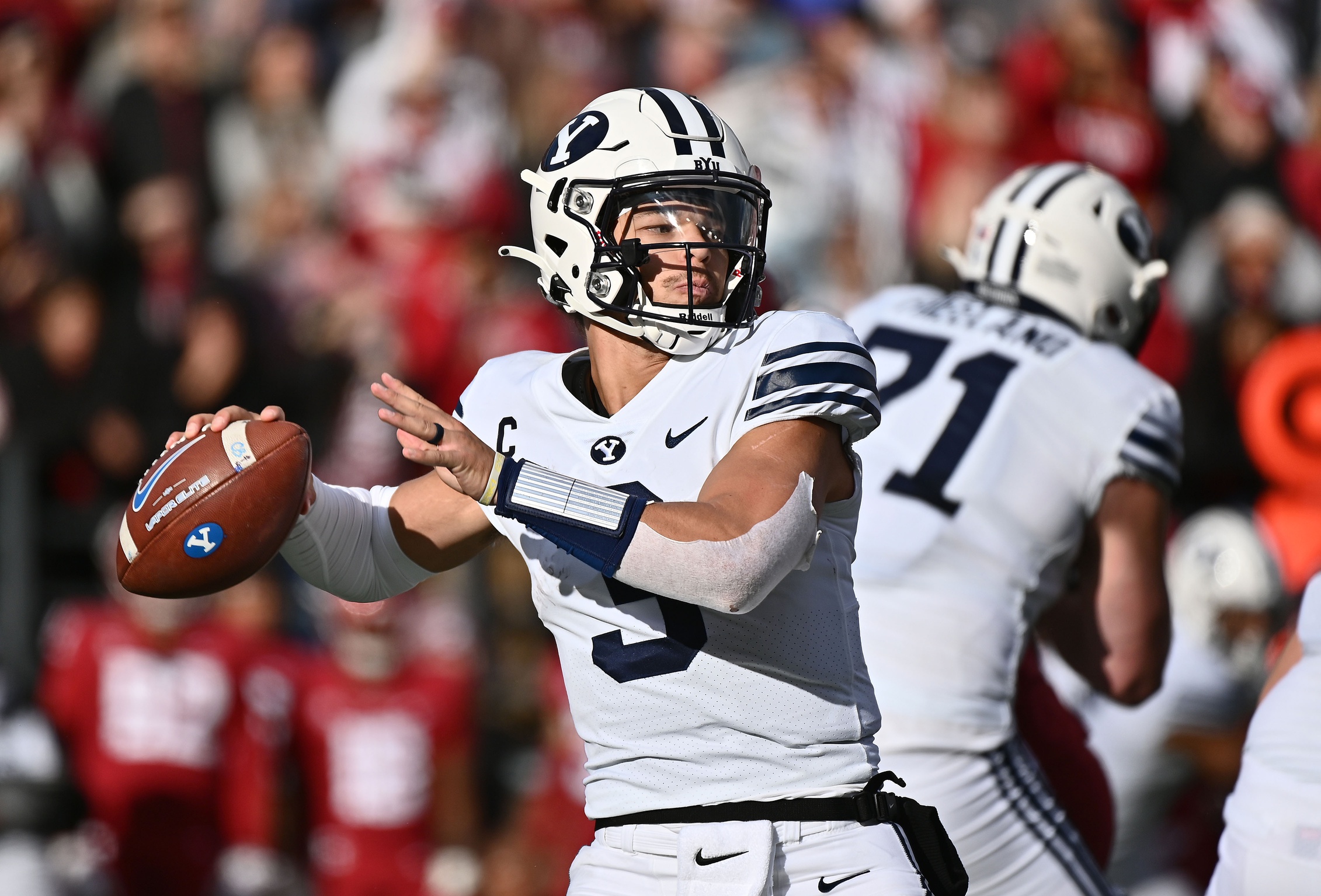 college football picks Jaren Hall byu cougars predictions best bet odds