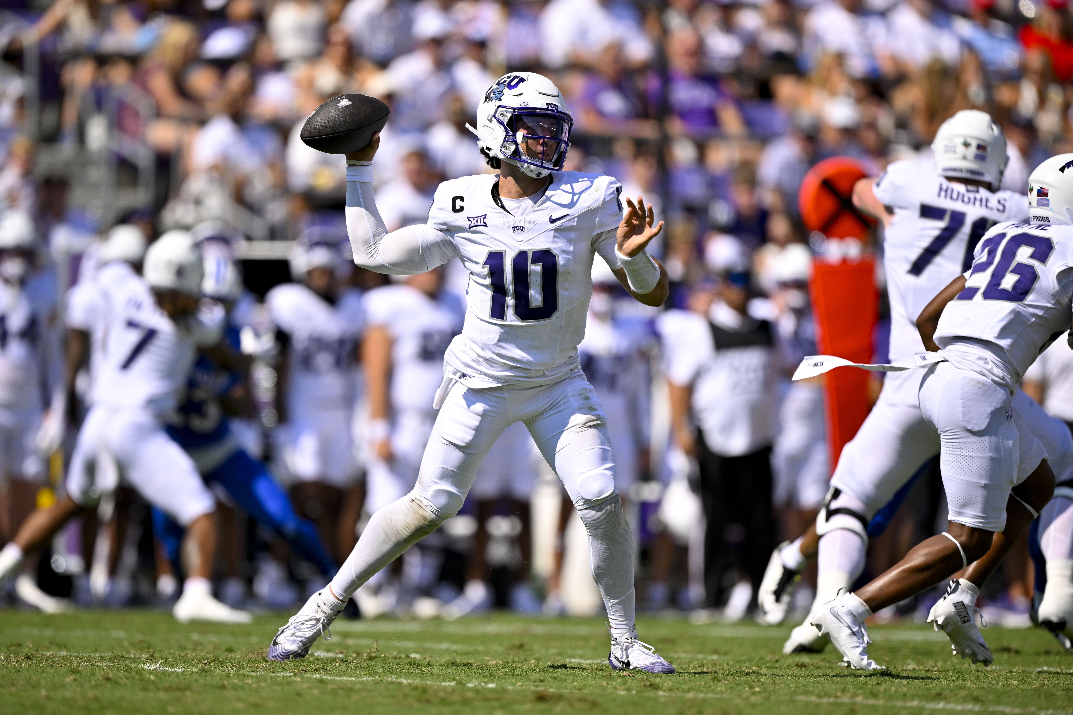 college football picks Josh Hoover TCU Horned Frogs predictions best bet odds