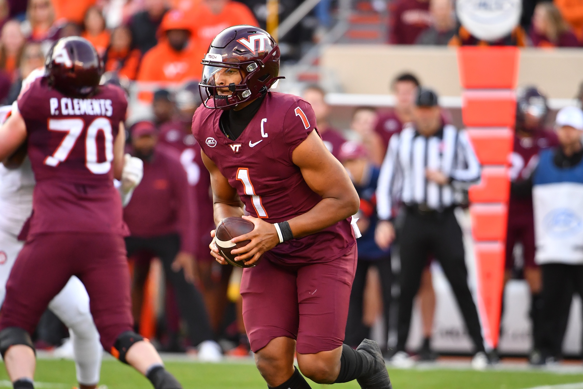 college football picks Kyron Drones Virginia Tech Hokies predictions best bet odds