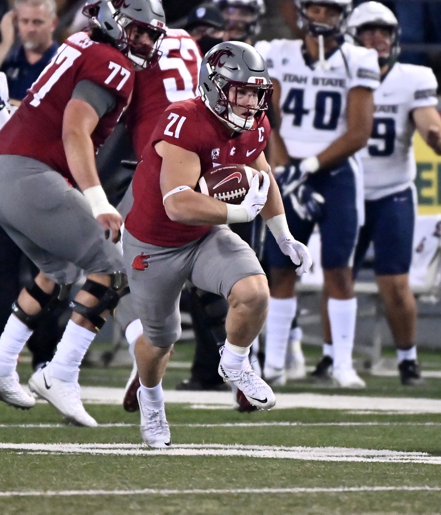 college football picks Max Borghi washington state cougars predictions best bet odds