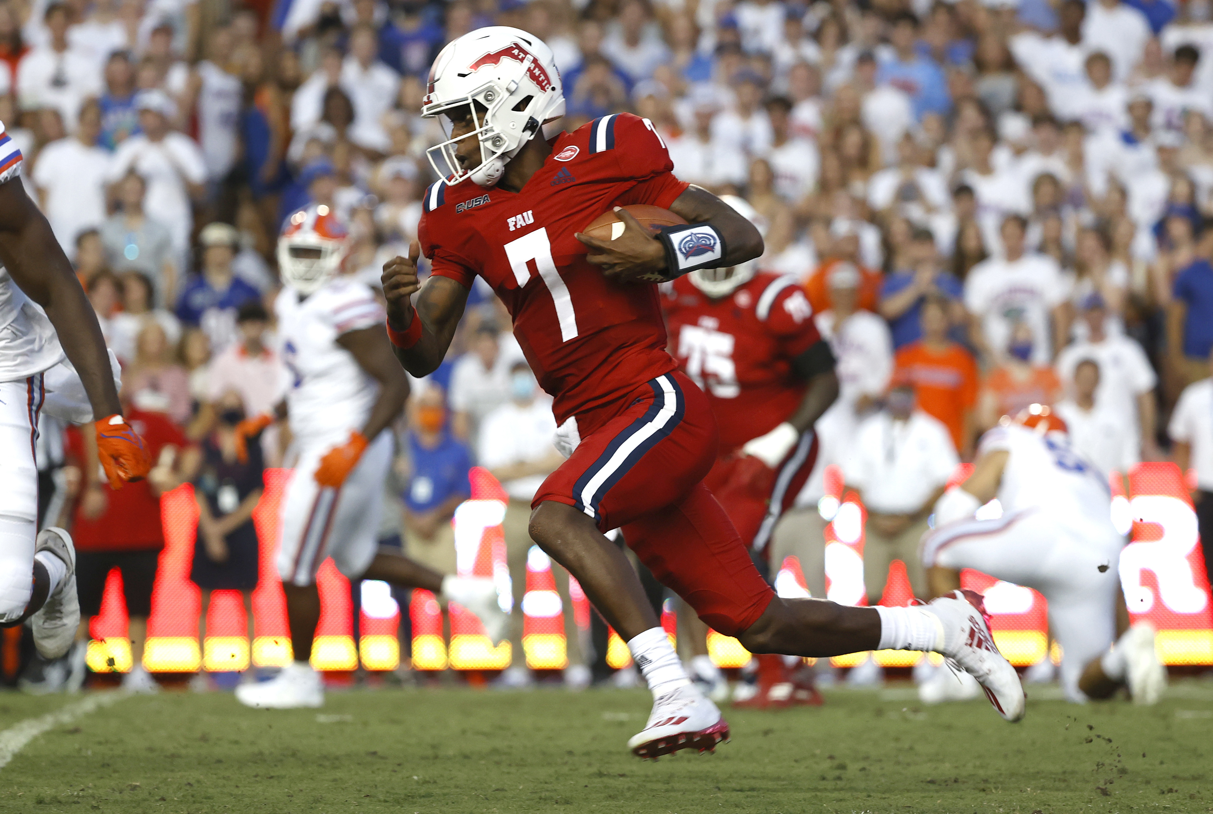 college football picks N'Kosi Perry Florida Atlantic Owls Week 5 mid major predictions