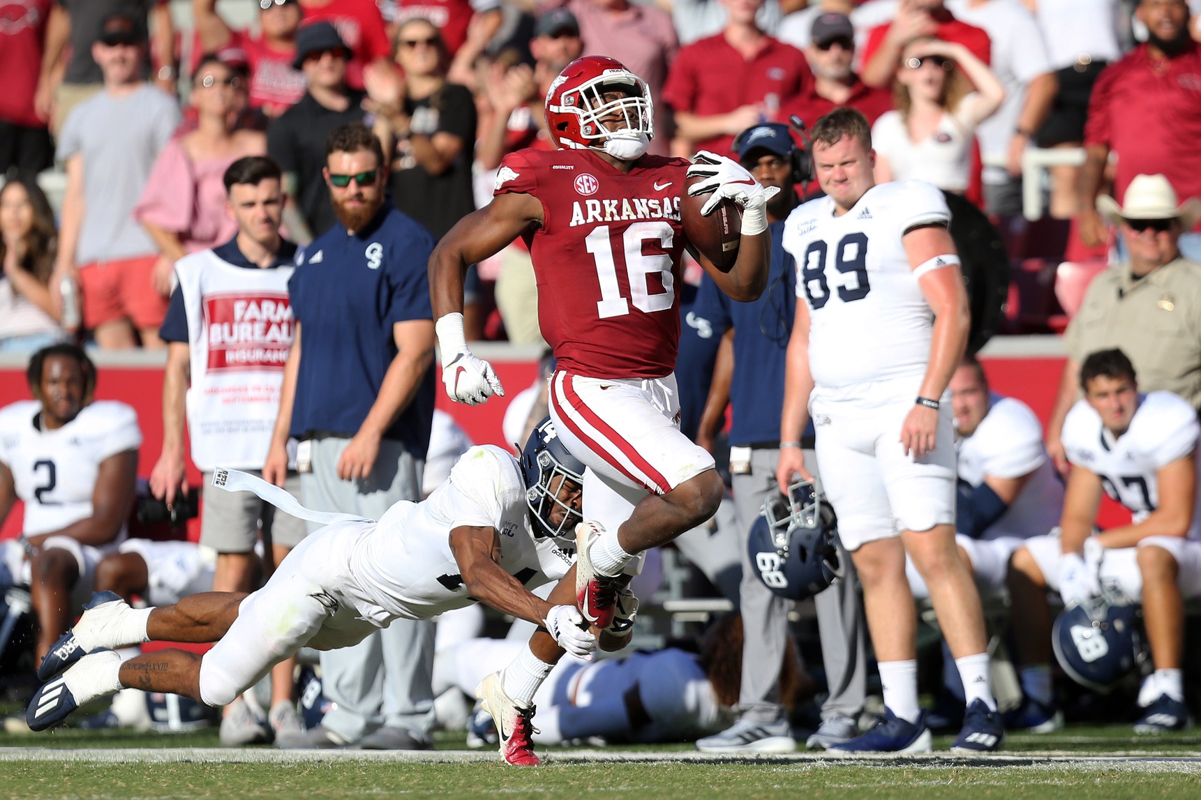 college football picks Treylon Burks arkansas razorbacks predictions best bet odds