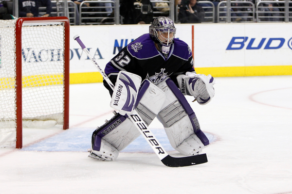 Jonathan Quick of the Los Angeles Kings