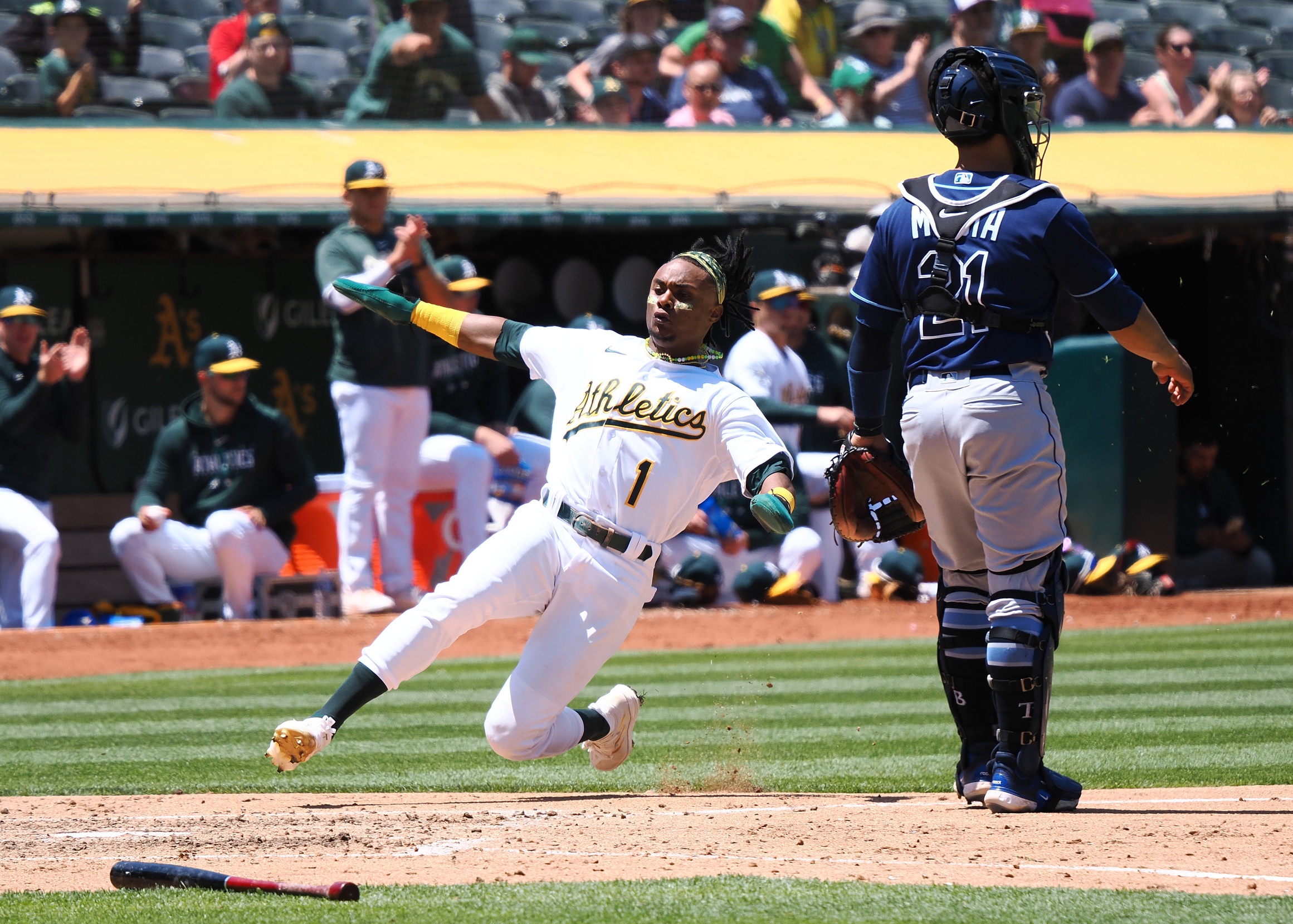 MLB First Five innings betting Esteury Ruiz Oakland Athletics