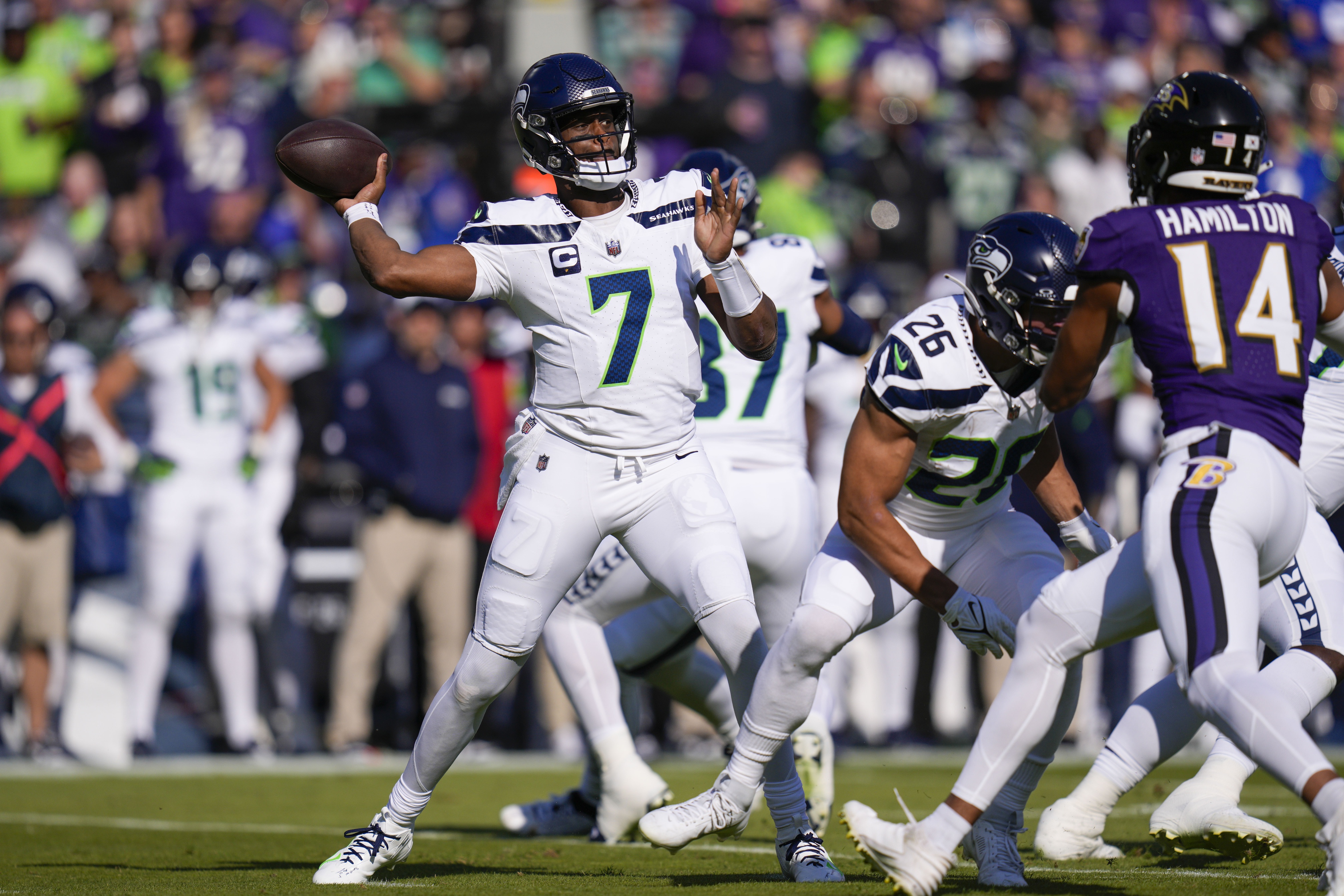 NFL betting predictions Week 11 opening line report Geno Smith Seattle Seahawks
