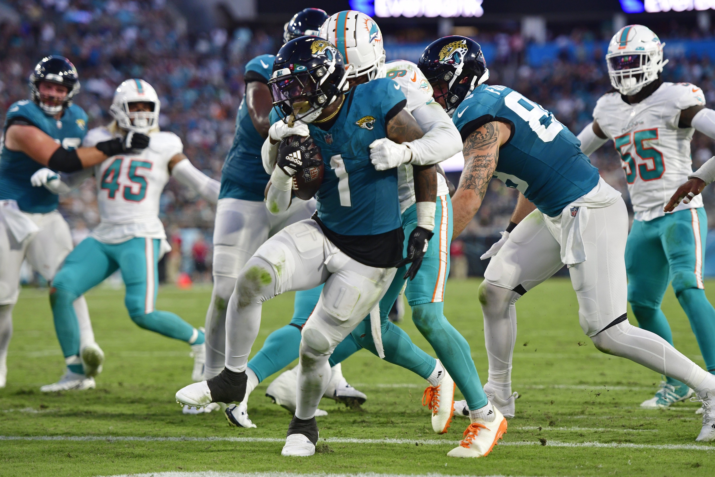NFL betting season specials Jacksonville Jaguars Travis Etienne 